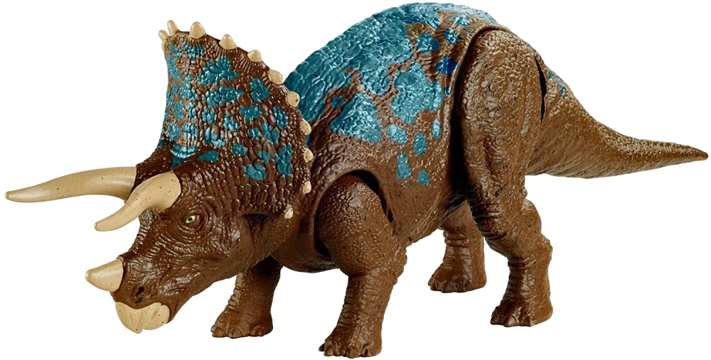 Toy photo of Camp Cretaceous Triceratops